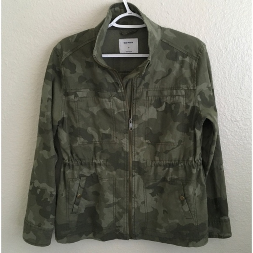 NWOT Old Navy Olive Camo Jacket XS